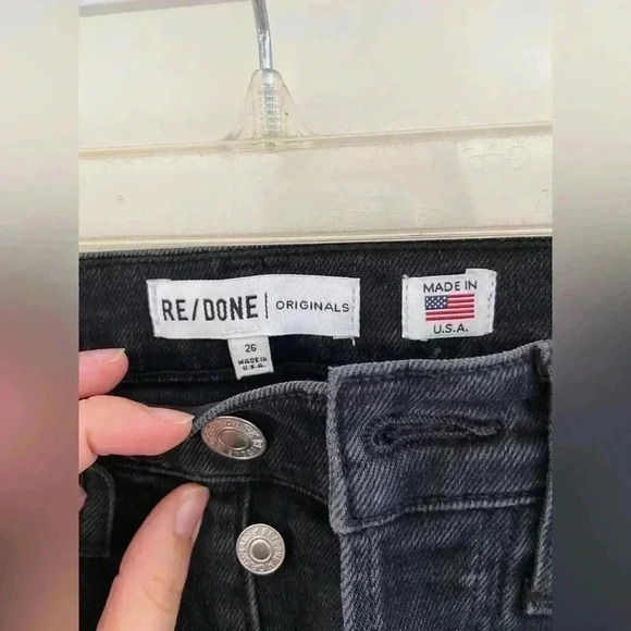 NWT Redone X originals High Waisted straight leg jeans size 26 - Picture 3 of 3